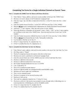 Completing Tax Forms for a Single Individual Claimed on Parents