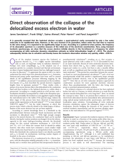 Direct observation of the collapse of the delocalized excess electron