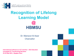 Ongoing Process of Learning Outcomes Assessment