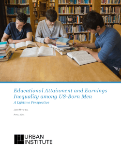 Educational Attainment and Earnings Inequality