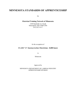 minnesota standards of apprenticeship