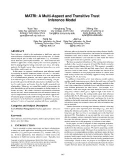 MATRI: A Multi-Aspect and Transitive Trust Inference