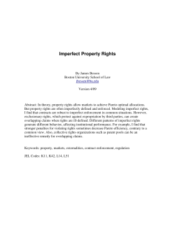Imperfect Property Rights