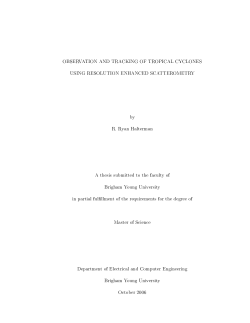 Observation and Tracking of Tropical Cyclones Using Resolution