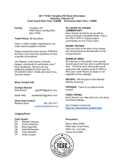 the Info Packet - Texas Color Guard Circuit