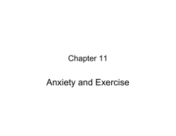 Anxiety and Exercise