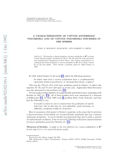 arXiv:math/9210218v1 [math.MG] 1 Oct 1992