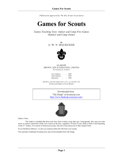 Games for Scouts - The Dump