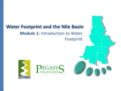 Appendix A.1 - Module 1 Introduction to Water Footprint