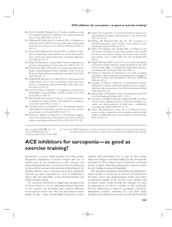 ACE inhibitors for sarcopenia&mdash;as good as