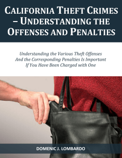 california theft crimes &ndash;understanding the offenses and penalties