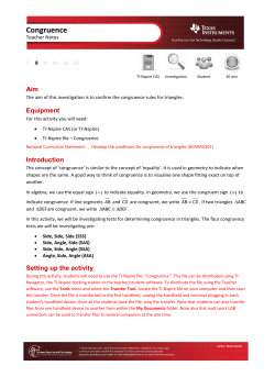 Congruence - TI Education