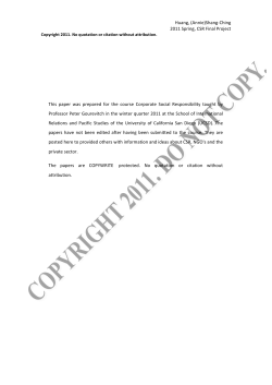 Huang, (Annie)Shang-Ching CSR W-11 - UCSD GPS