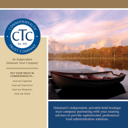 Brochure - Commonwealth Trust Company