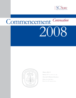 2008 Spring Commencement Program