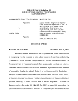 Dissenting Opinion - Pennsylvania Courts