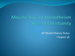 Monotheism - Mat-Su School District