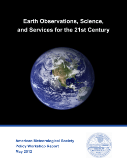 Earth Observations, Science, and Services for the 21st Century