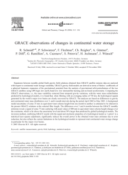 GRACE observations of changes in continental water storage