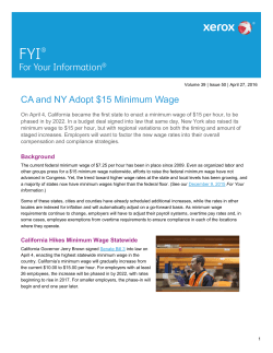 CA and NY Adopt $15 Minimum Wage