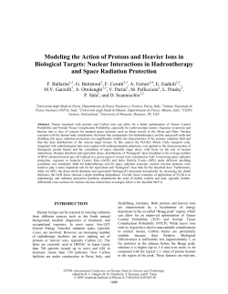 Modeling the Action of Protons and Heavier Ions in
