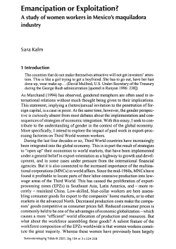 Emancipation or Exploitation? - Open Journal Systems at Lund