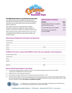Pocket Guide - Club Managers Association of America