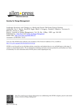 Landscape Structure and Change in a Hardwood Forest-Tall