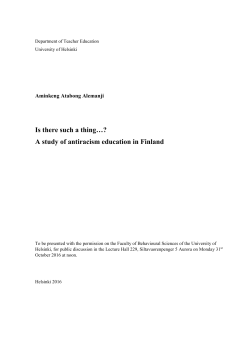 Is there such a thing&hellip;? A study of antiracism education in