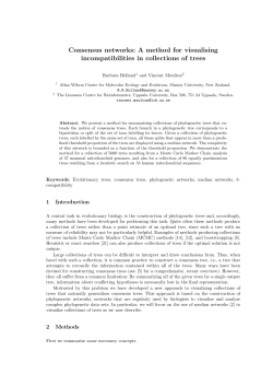 Consensus networks: A method for visualising