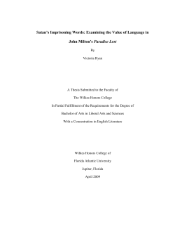 Satan`s Imprisoning Words