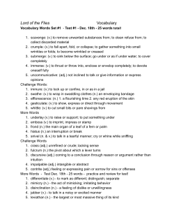 Lord of the Flies ​Vocabulary