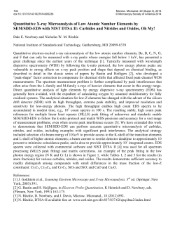 Quantitative X-ray Microanalysis of Low Atomic Number Elements by