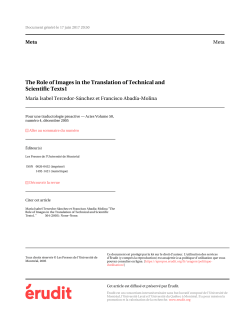 The Role of Images in the Translation of Technical and