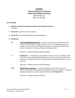 Terms and Definitions Committee