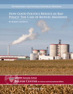 The Case of Biofuel Mandates