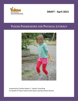 Yukon Framework for Physical Literacy