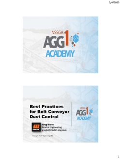 Best Practices for Conveyor Dust Control