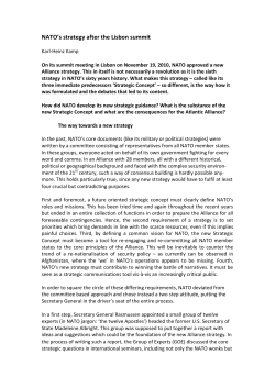 NATO`s Ten Point Strategy