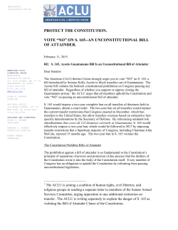 PROTECT THE CONSTITUTION. VOTE &ldquo;NO&rdquo; ON S. 165--AN