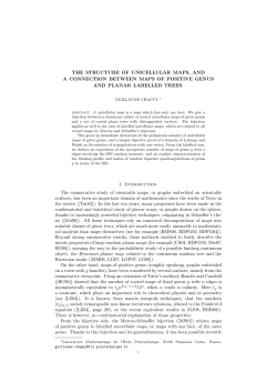 THE STRUCTURE OF UNICELLULAR MAPS, AND A