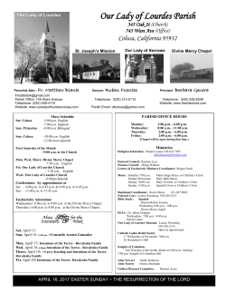 Our Lady of Lourdes Parish - Our Lady of Lourdes Colusa