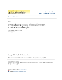 Mystical compositions of the self: women, modernism, and empire