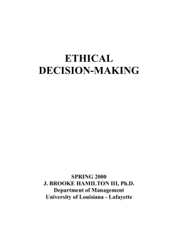 business ethics decision making
