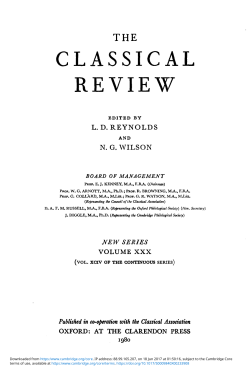 CAR volume 30 issue 1 Front matter
