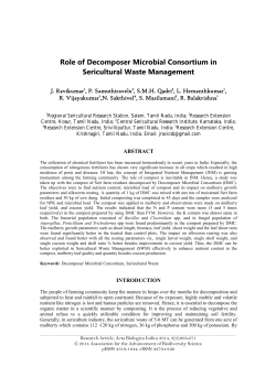 Role of Decomposer Microbial Consortium in Sericultural Waste