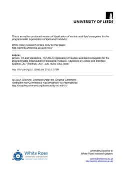 Application of nucleic acid-lipid conjugates for the programmable