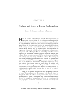 Culture and Space in Iberian Anthropology