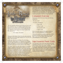 The Hobbit - Fantasy Flight Games