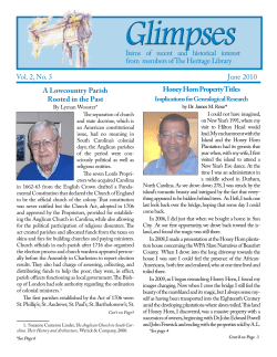 Glimpses, June 2010 - Heritage Library Foundation